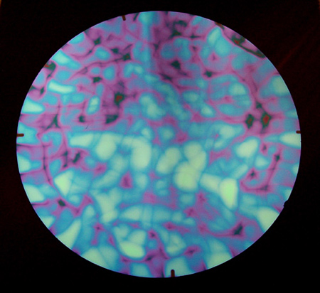 System 96 Thin Black - Aurora Borealis Pattern Red/ Silver Blue Dichroic link
