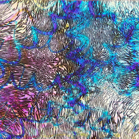 Crinklized System 96 Thin Black - Corkscrews Pattern Mixture Dichroic link