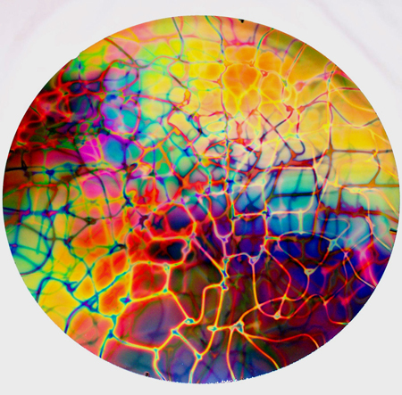System 96 Thin Black - Reptilian Pattern on Mixture Dichroic link
