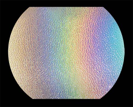 96 COE Ripple Clear Wissmach - Rainbow 2 link