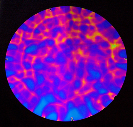 Thin Black - Aurora Borealis Pattern Green/ Magenta Blue Dichroic 90 COE link