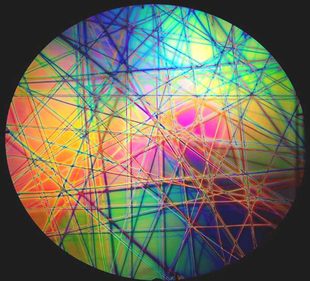 Thin Clear - Pixie Stix Mixture Pattern Dichroic 90 COE link
