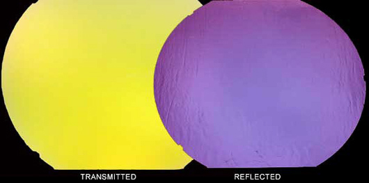 Thin Clear - Yellow/ Violet Dichroic 90 COE link