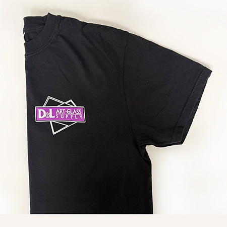D&L Logo Comfort Colors T-Shirt Black size Small link