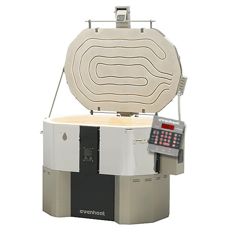 41W x 25-1/2L x 13D in. Evenheat Kiln w/Lid Lifter, Rampmaster RM3 link