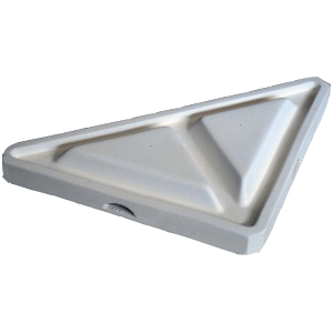 Triangular Divided Plate Mold - 11.5 x 11.5 x 1.5 in. link