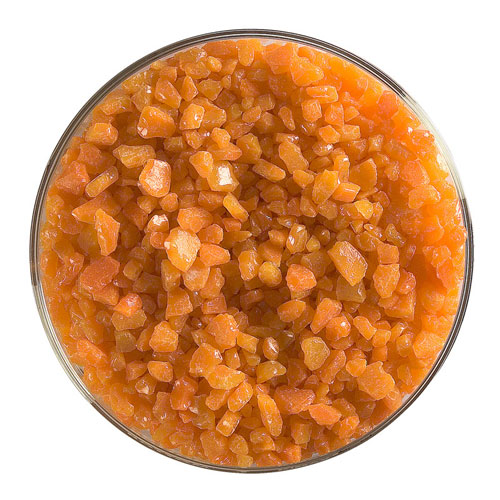 Tangerine Orange Coarse Frit 90 COE (1 Pound Jar) link