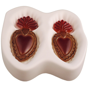 Flaming Hearts Mold - 8x6 x 1.25 in link