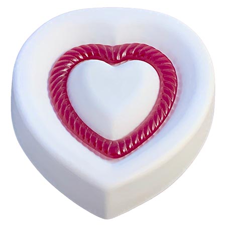 Fluted Heart Mold - 5.5 x 4.5 x 1.25 in. link