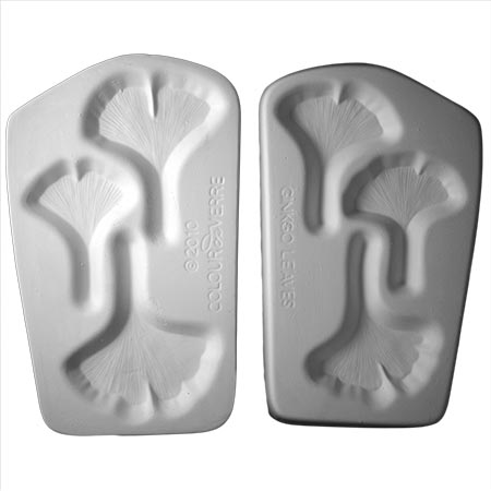 Ginkgo Leaves Ceramic Mold - 6 leaves - 5 x 8 in. link