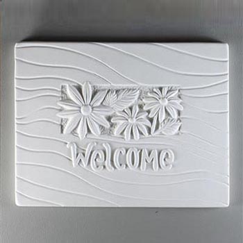 Welcome Texture Tile - 8 x 6.5 link