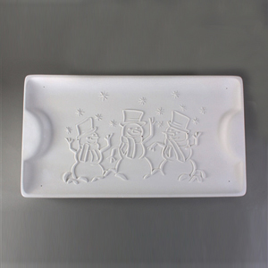 Snowman Tray Mold - 13.5 x 7.5 x 1.5 in. link