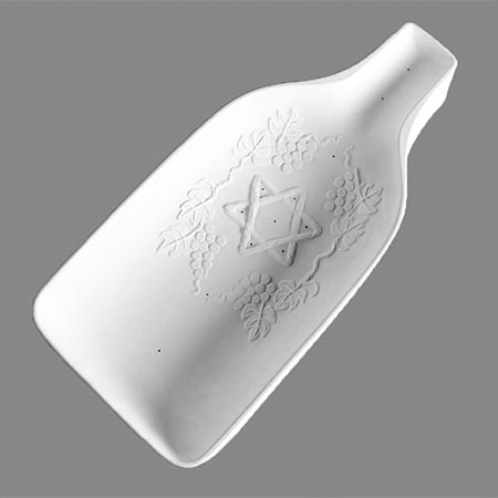 Star of David Bottle Slump Mold - 13.5 x 6.5 in. link