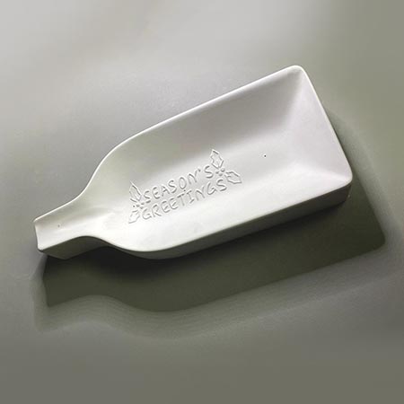 Season's Greetings Bottle Slump Mold - 12.5 x 5.5 in. link
