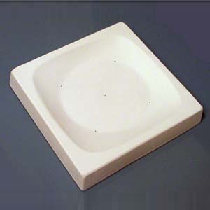 Retro Plate 6 in. Square x 1 in. rim. Center drops .5 in. link