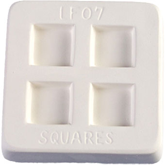 Rounded Squares Glass Casting Mold - 4 x 4 in. link