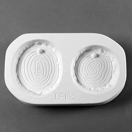Log Slice Ornaments Frit Cast Mold - 8 x 4.75 in. link