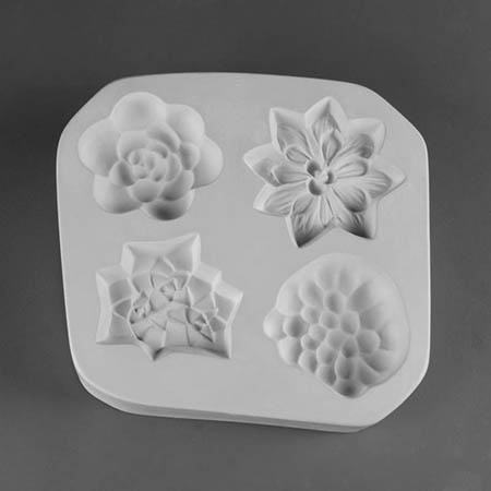 Small Succulents Frit Casting Mold - 8.75 x 8.25 in. link