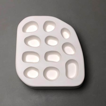 Small River Rocks Frit Casting Mold - 6.5 x 6 in. link