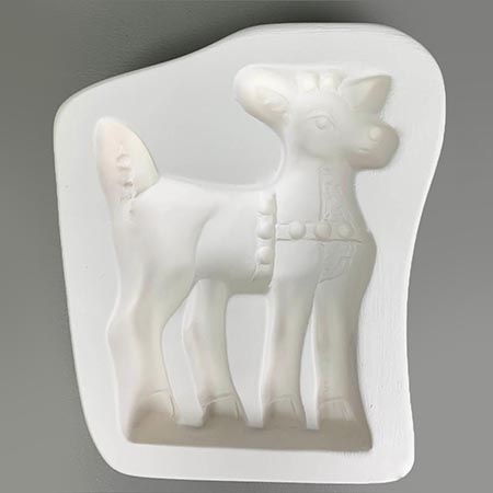 Deer Frit Casting Mold for Stand-Up - 6 x 5 in. link