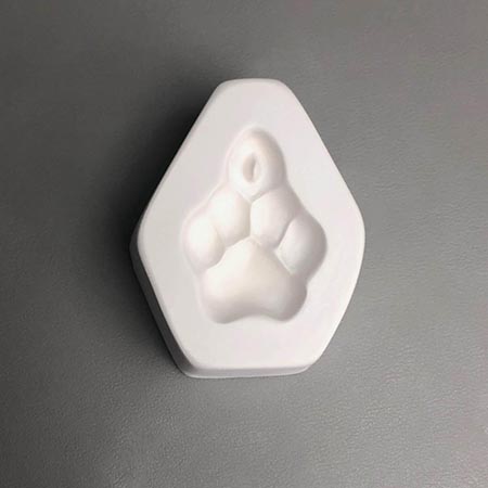 Holey Paw Frit Casting Mold - 3.75 x 3 in. link