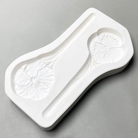 Pansy & Hibiscus Stakes Frit Casting Mold - 11 x 6 in. link