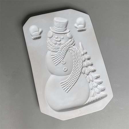 Large Snowman Frit Cast Mold - 7.5 x 11 in. link