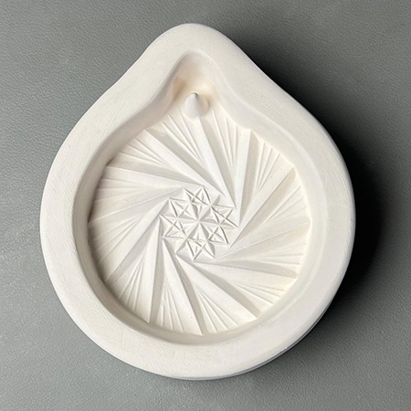 Round Crystal Ornament Mold - 5 x 4.5 in. link