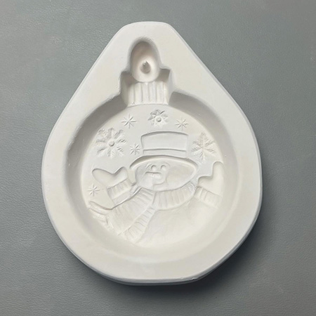 Snowman Flakes Ornament Mold - 5.75 x 4.75 in. link