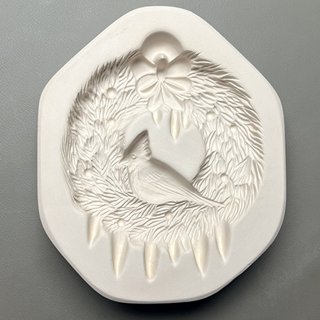 Wreath Ornament Mold - 6 x 5 in. link