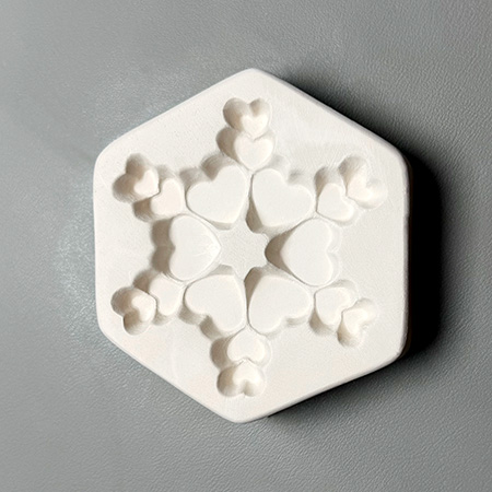 Heart Flake Mold - 5.25 x 5 in. link