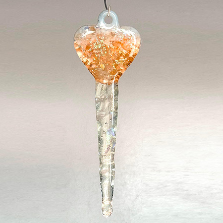 Heart Icicle Mold - 8 x 4 in. photo
