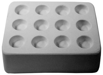 12 Mini Round Circles Casting Mold - 3.5 x 2.5 in. link
