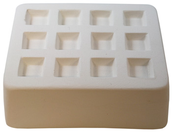 12 Mini Squares Casting Mold - 3.5 x 2.5 in. link