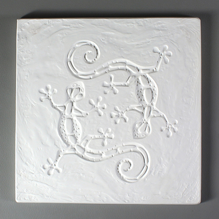 Small Gecko Square Texture Mold - 7 x 7 in. link
