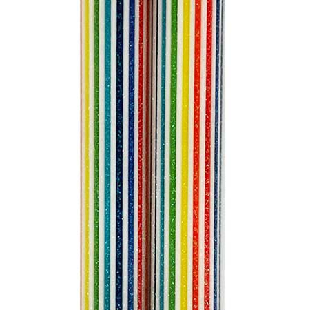 Rainbow w/ White Line x2 EM (sold by the pound, 1/4 lb. minimum) link