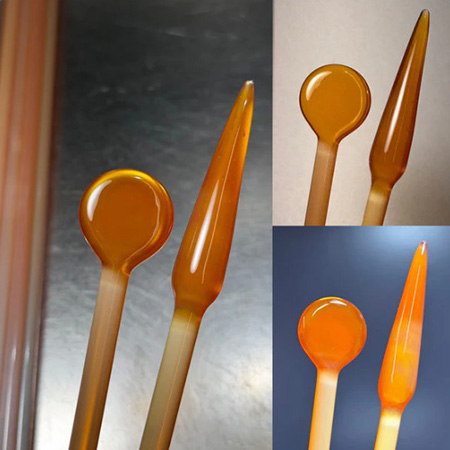 Light Orange Opal B Grade Rod 33 COE (1/4 lb. minimum order) link
