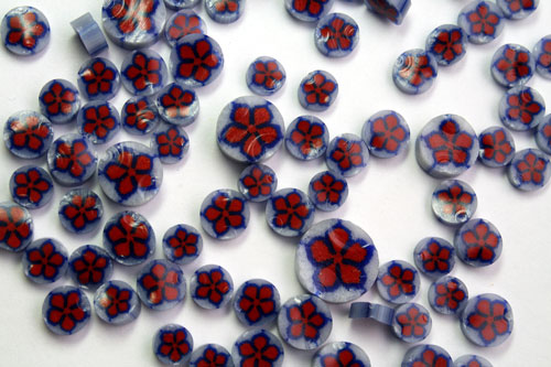 Chinese Bellflower Millefiori Slices - 90 COE link