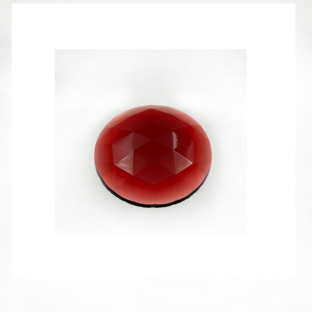 Gold Ruby Jewel - Round (15mm) link