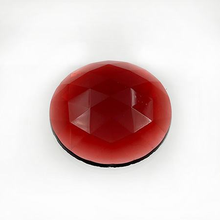 Gold Ruby Jewel - Round (25mm) link