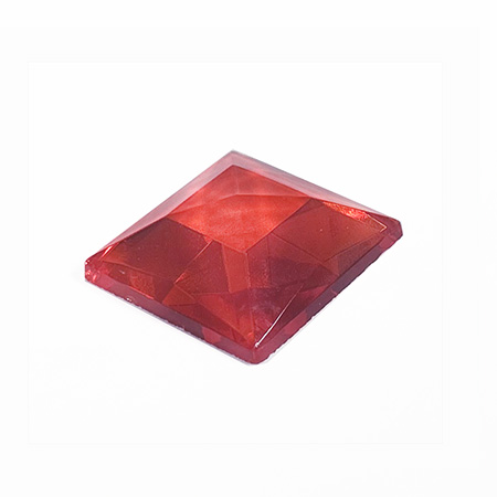 Light Red Jewel - Square (25mm) link