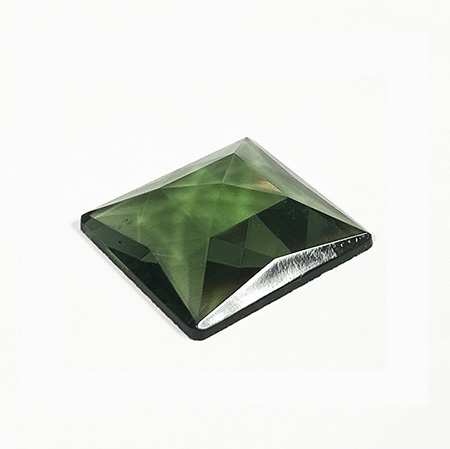 Moss Green Jewel - Square (25mm) link