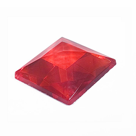 Light Red Jewel - Square (30mm) link