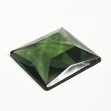Moss Green Jewel - Square (30mm) link
