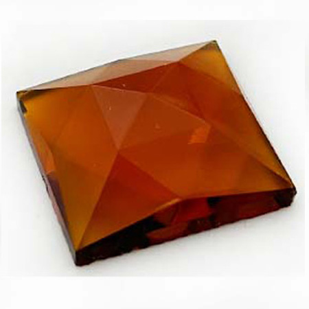 Amber Jewel - Square (50 mm) link