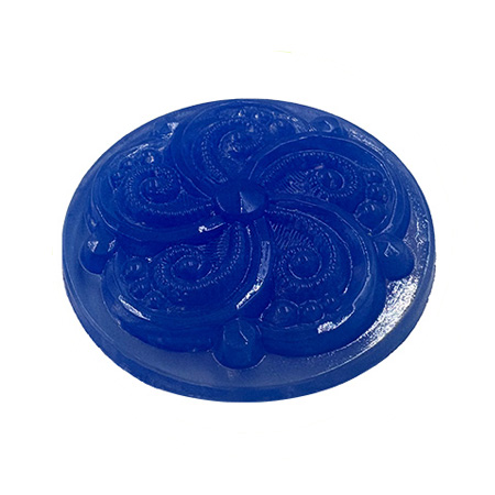Opal Blue Swirl Jewel - Round (35mm) Pack of 4 link