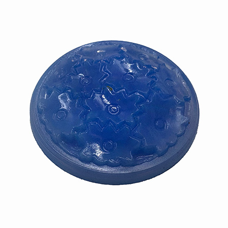 Opal Blue Fractal Flowers Jewel - Round (35mm) Pack of 4 link