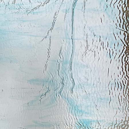 Turquoise and Clear Streaky Ripple link