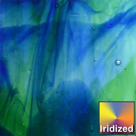 Blue/ Green/ Clear Streaky Iridized link