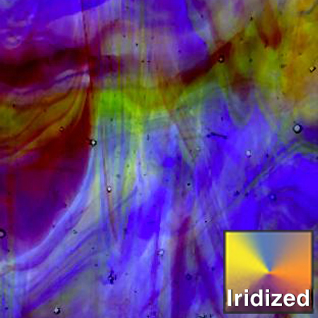 Amber/ Green/ Blue/ Purple/ Clear Streaky Iridized link